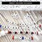 Incraftables Crackle Glass Beads 24 Colors 1100pcs 6mm & 1200pcs Round Letter Beads for Jewelry Making (7mm). A-Z Letters Black Alphabet for Jewelry Making, Hair Accessories, Bracelets, & Crafts